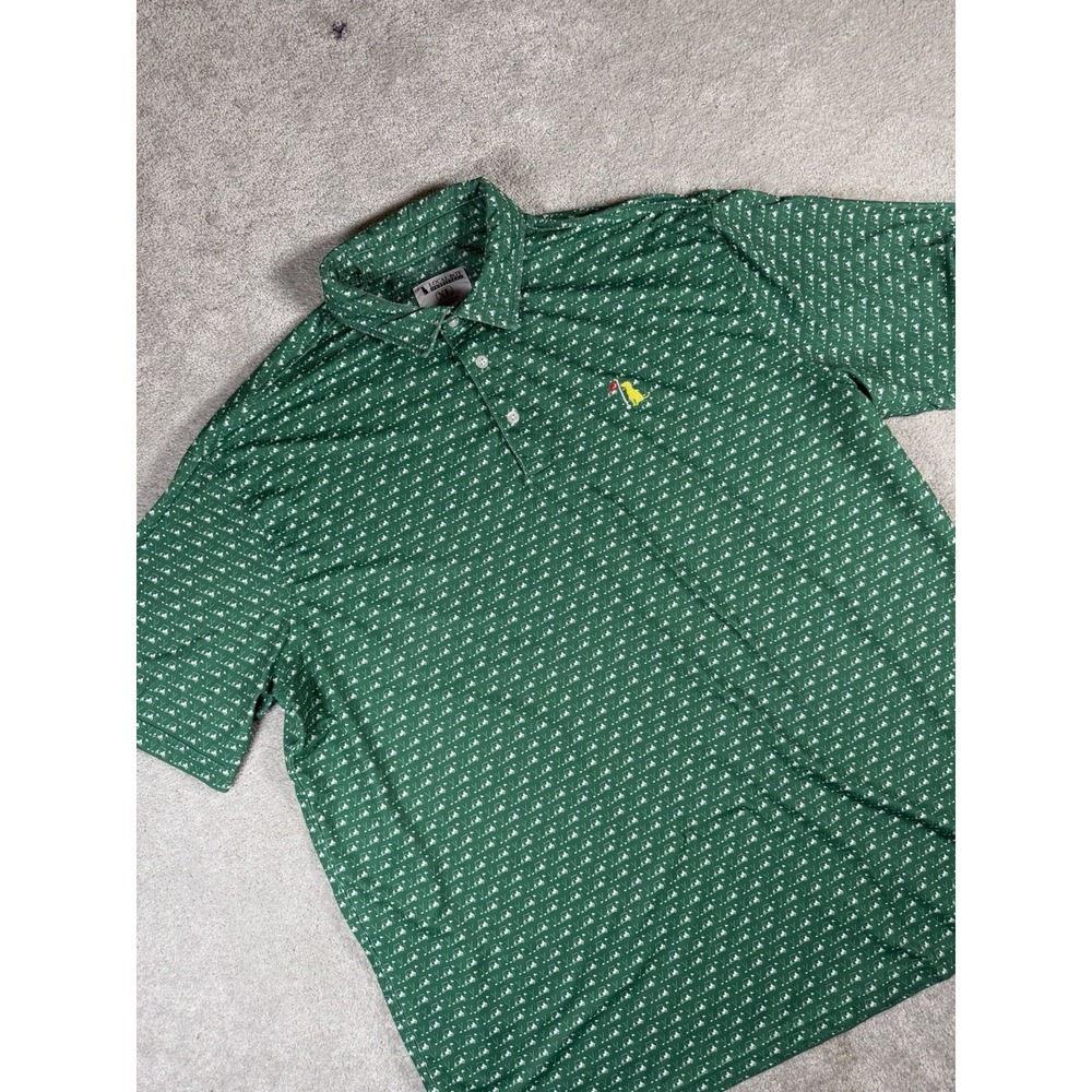 Local Boy Outfitters Polo Shirt Mens XL Golf Cart Clubs All Over Graphic Print